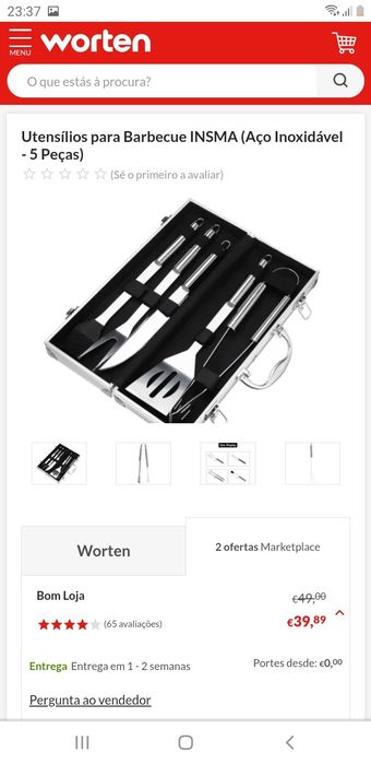 Utensílios/ Talheres inox NOVOS  para barbecue