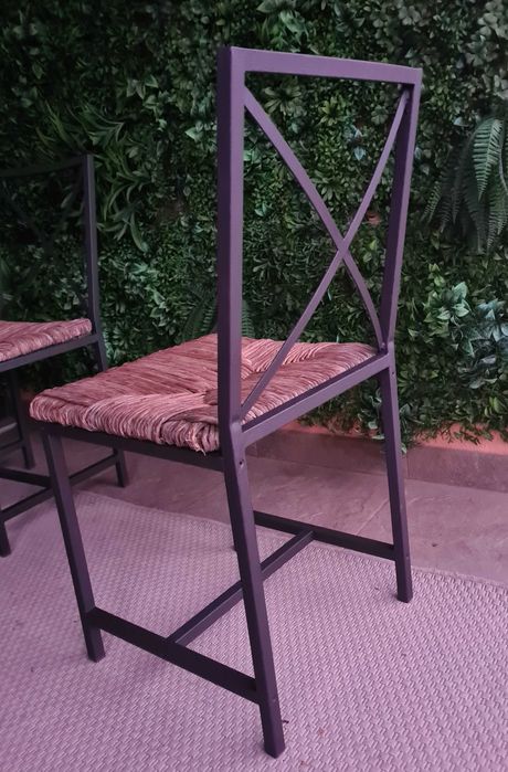 Mesa metal + 4 cadeiras