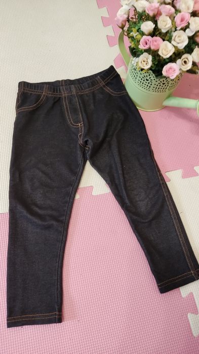 Legginsy ala jeansy 92 98 dla dziewczynki