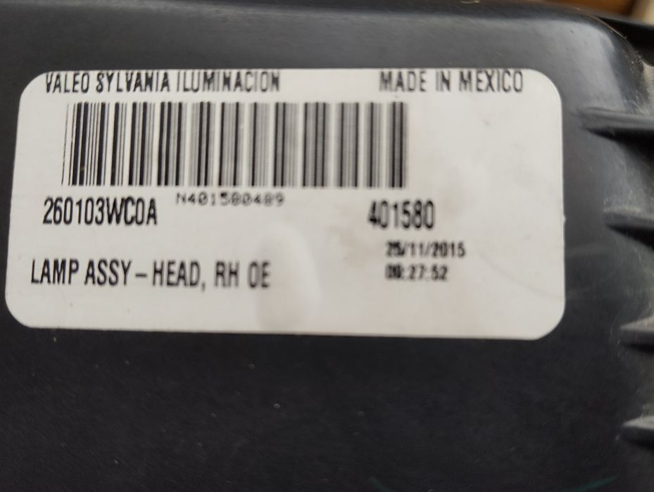 Nissan Note,Versa  2013-2017 фари ліва, права,