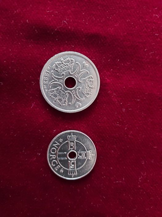 Moneta, 1 Krone, 2 Kroner