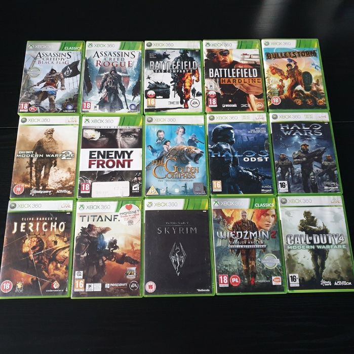 Gry xbox 360 xbox classic xbox one