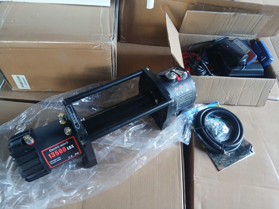 NOWA Wyciągarka 6.5T 13500lbs Wysyłka Wciągarka 12v Laweta Off road