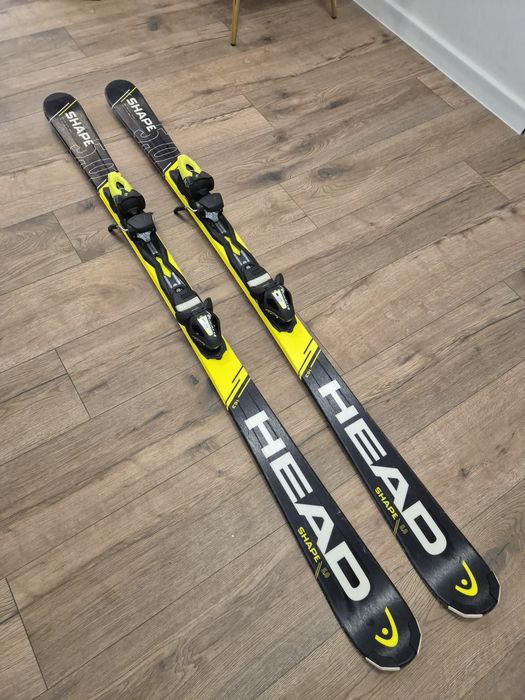 Narty HEAD zielono-zolty NEON 163cm stan bdb osobno/zestaw