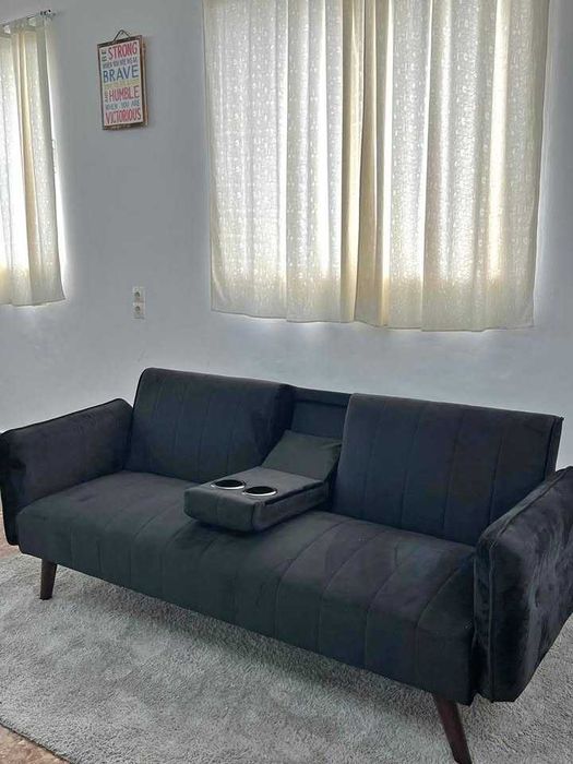 Sofá preto novo - pague em casa - envio grátis