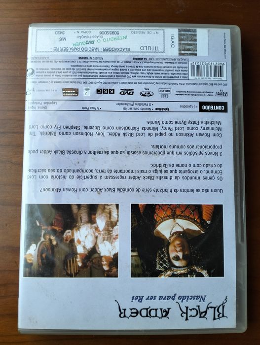DVD Black Adder Nascido para ser Rei