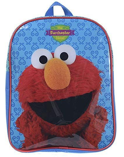 MEGA PREÇO:Mochila Rua Sesamo Elmo Furchester Hotel 31 cm