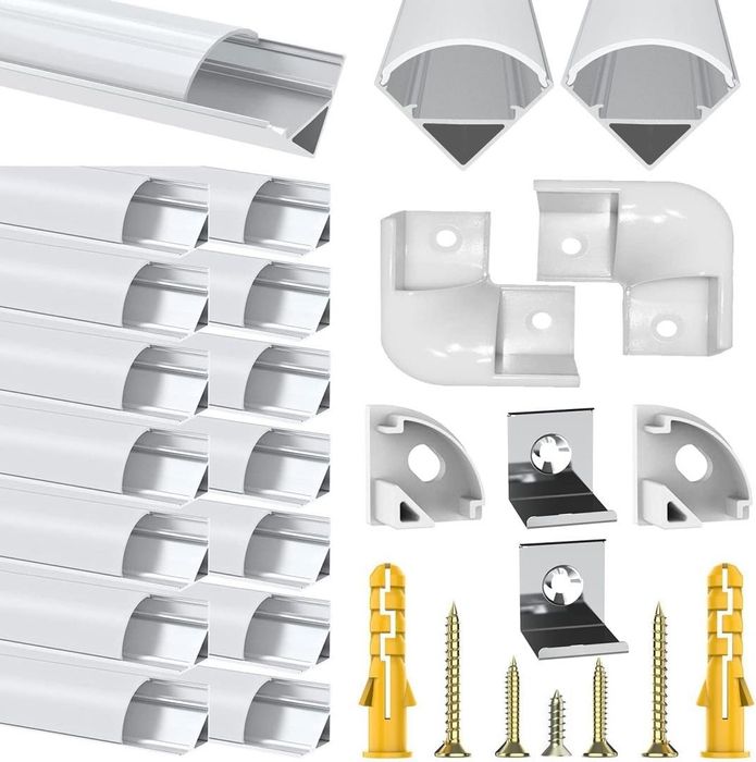 Profil aluminiowy LED, 6 x 1 m, listwa LED