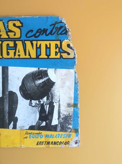 Cartaz / cartonado de cinema / filme Golias Contra Os Gigantes