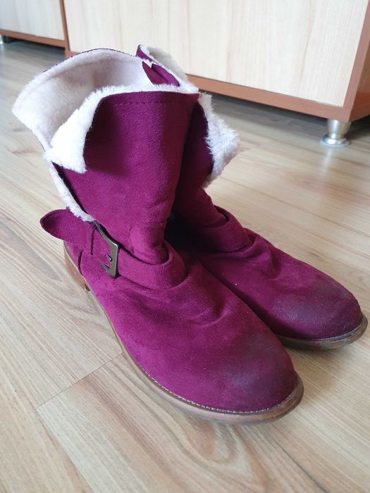 Różowe kozaki, rozmiar 39