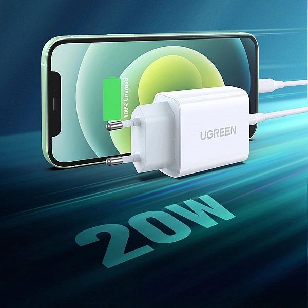 Ugreen ładowarka sieciowa USB Power Delivery 3.0 Quick Charge 4.0+ 20W