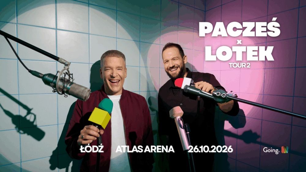 2 Bilety Pacześ x Lotek Tour 2 - Łódź 26/10 Atlas Arena