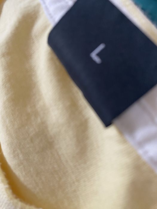 Hugo Boss L kanarkowy t shirt męski