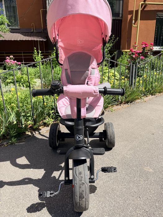 Велосипед дитячий триколісний з ручкою Kinderkraft Aston рожевий