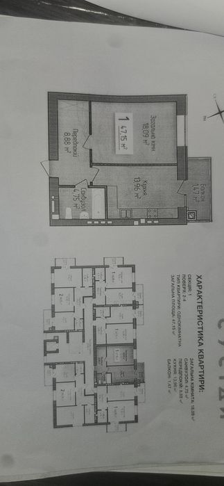 Продаж 1к квартири