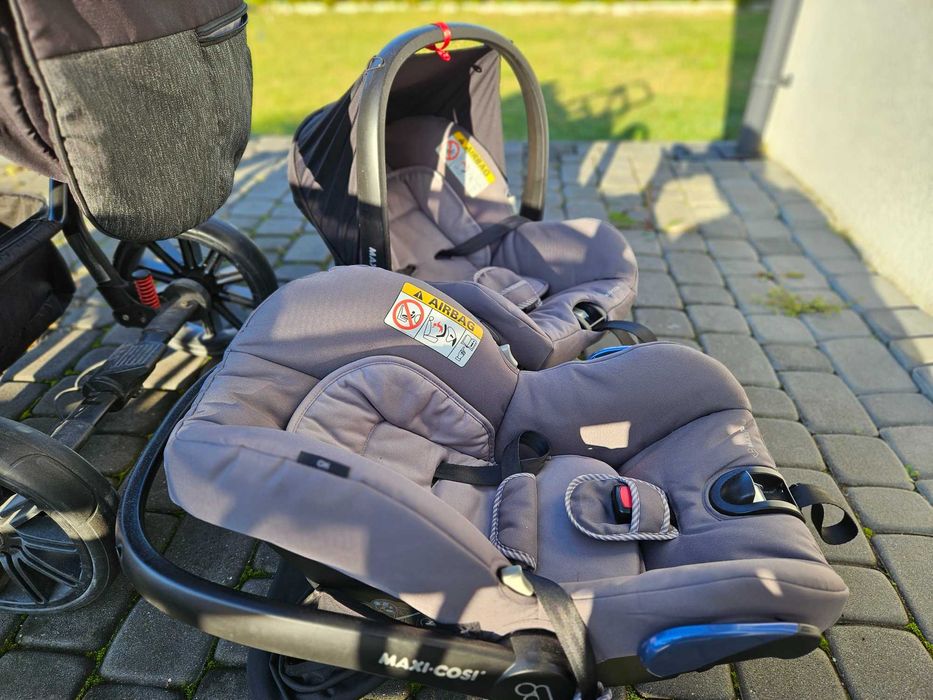 Wózek bliźniaczy 3w1