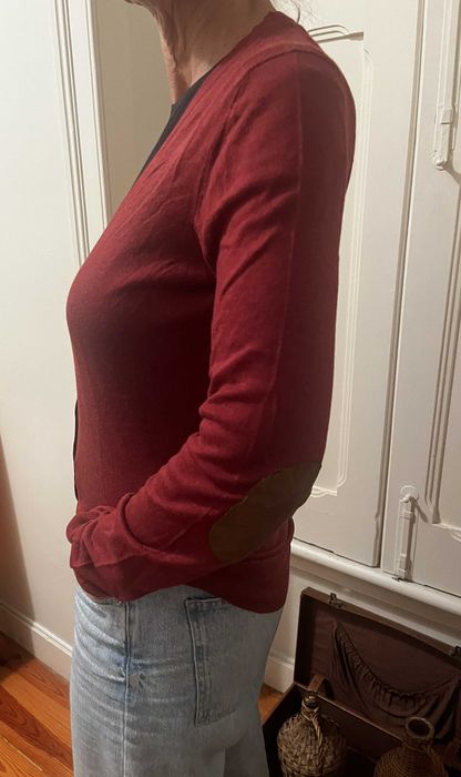 Cardigan bordeaux Massimo Dutti