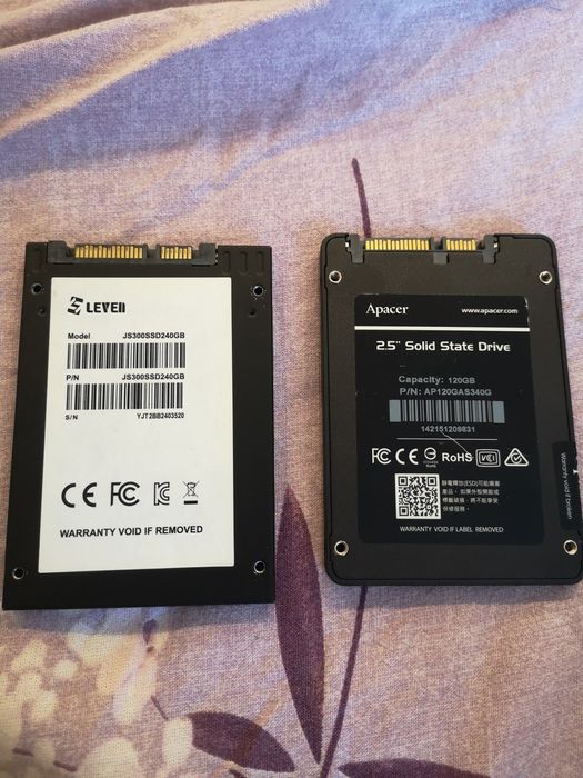 Leven 240gb, apaser 128gb