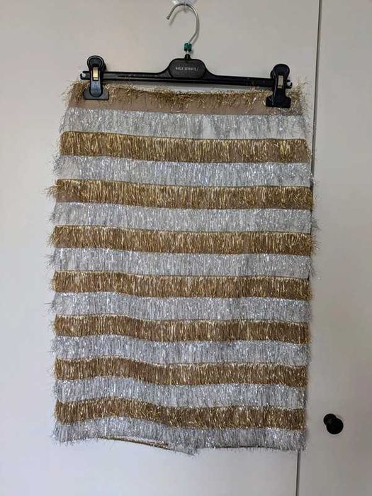 Saia com franjas Max Mara