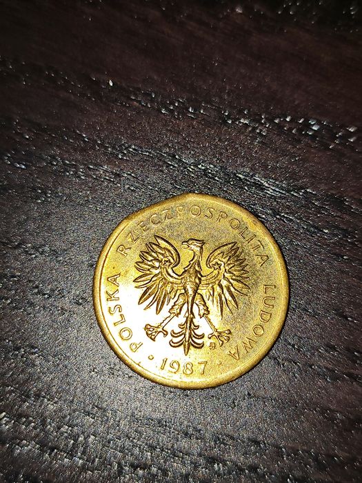 Vendo moeda de 2 Zlots (Polónia) de 1987 com erro de corte.