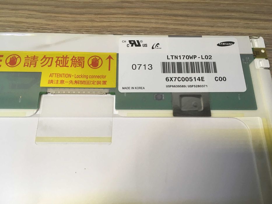 Матрица 17.0" (1680x1050) LTN170WP-L02 глянец, снята с Samsung M60