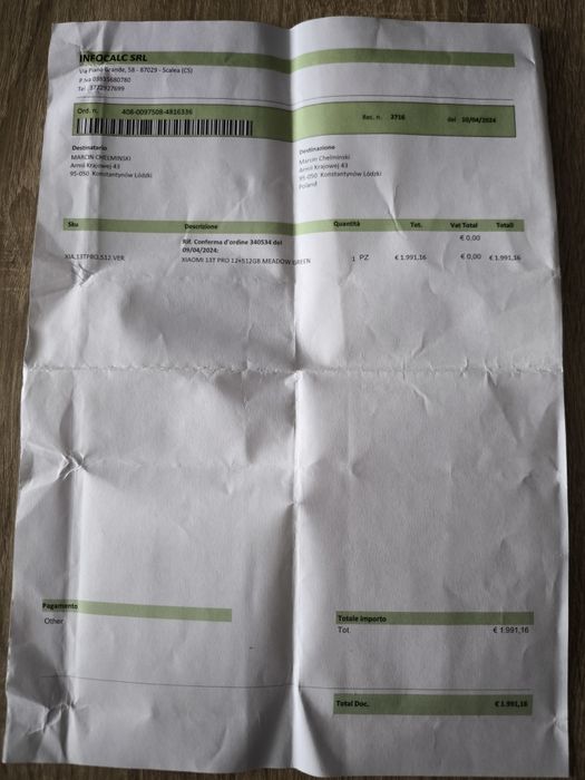 Xiaomi 13T Pro 12GB 512GB Meadow Green-Stan Idealny