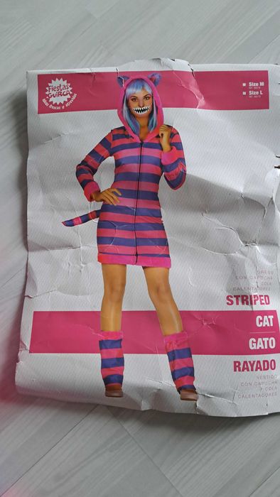 Fiestas Guirca Kostium cosplay Tabby Cat dla kobiet, wielokolorowy L