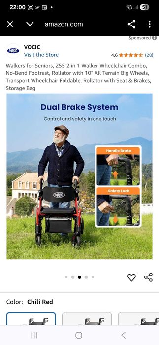 chodzik i wózek dla seniora Z55