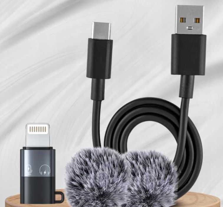 ZESTAW 2 MIKROFONÓW mikrofon krawatowy do telefonu komputera x2 zestaw