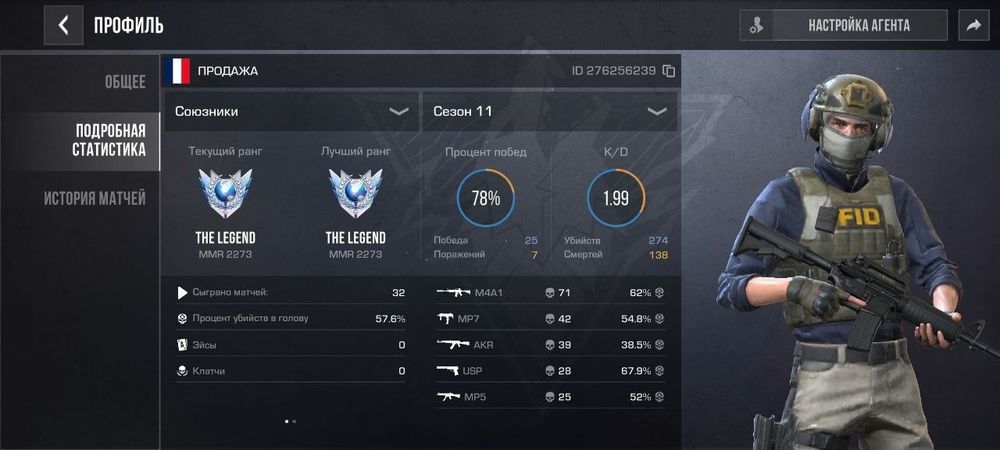 Аккаунт в стандофф