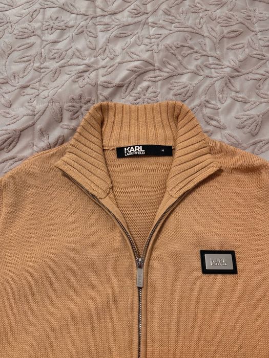 Продам Чоловічий бежевий вовняний кардиган Karl Lagerfeld