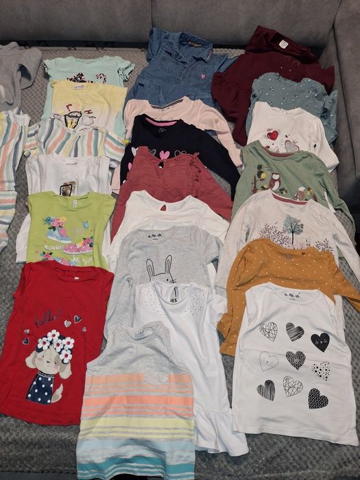 Zestaw komplet paka ubrań dla dziewczynki rozmiar 98