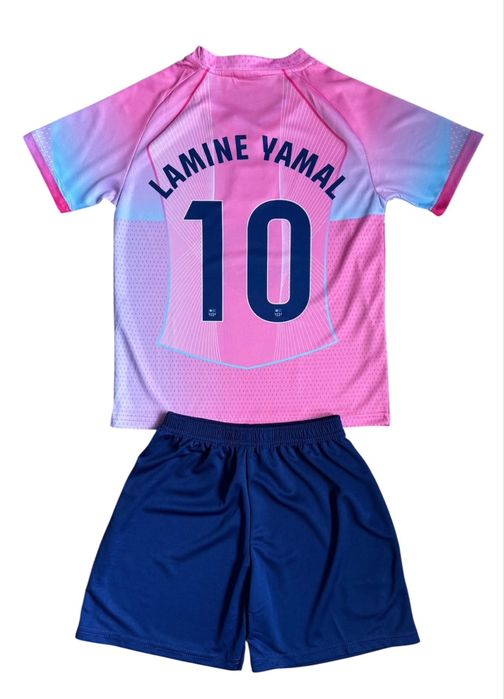 Дитяча футбольна форма Lamine Yamal #10 Ламін Ямаль Барселона 2026/2027. Вишиті логотипи, преміум якість! Футболка + шорти!