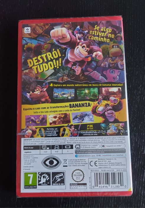 Jogo Nintendo Switch 2 Donkey Kong Bananza selado