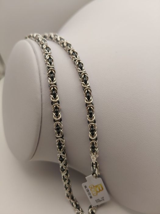 Srebrny Łańcuszek Królewski Pr.925 Nowy  Zapraszamy