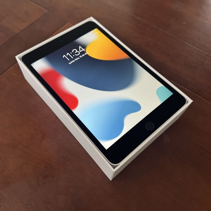 Impecável! Ipad Mini 4 (2015) 128Gb + Carregador + Capa + Caixa