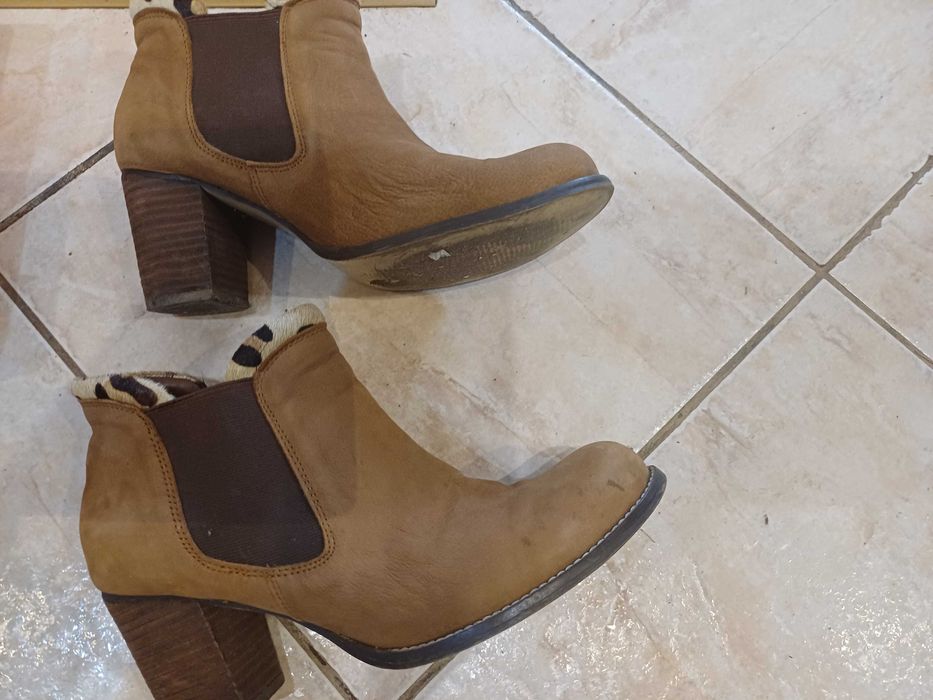 Botki jesienne camel r.39