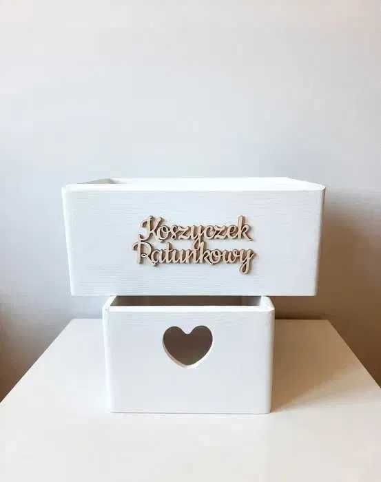 Koszyczki ratunkowe koszyk ratunkowy biały ślub wesele