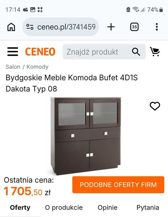 Meble szafy z witryną
