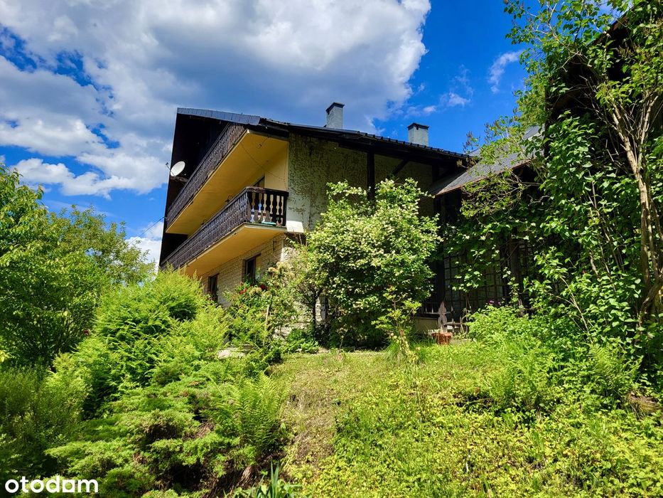 OKAZJA Pensjonat w zacisznym zakątku 338 m2 duża działka , las BRENNA