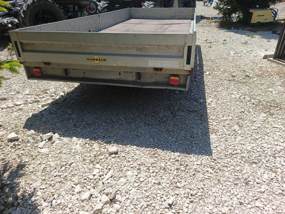 Przyczepa samochodowa humbauer tandem platforma