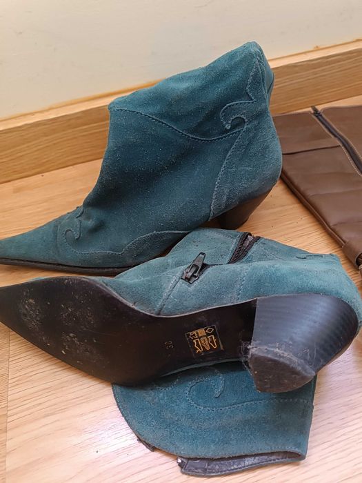 bota texana azul