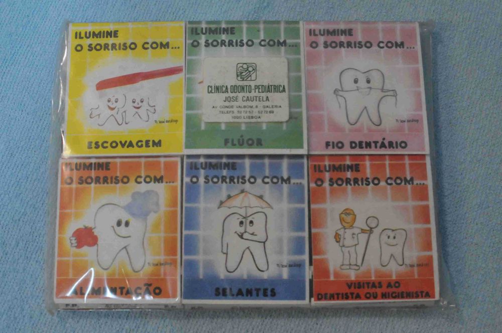 Vintage – Carteiras de fósforos - José Cautela – Clínica Odonto-Pediat