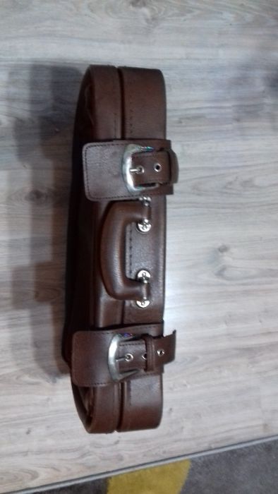 Walizka skórzana PRL.