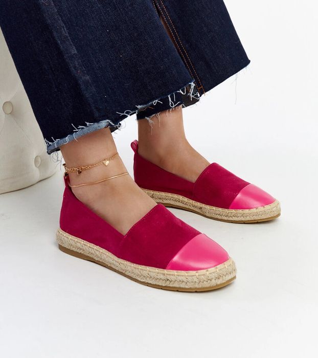 Różowe espadryle Carugo