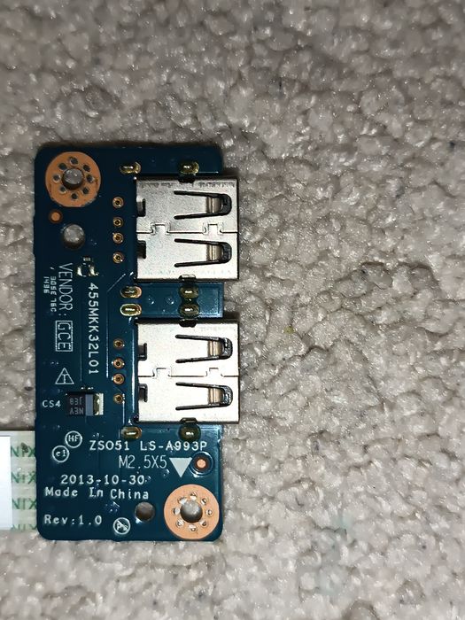 Плата USB со шлейфом LS-A993P (ZSO51) для ноутбука HP
