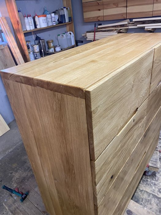 Komoda debowa 130x120x50