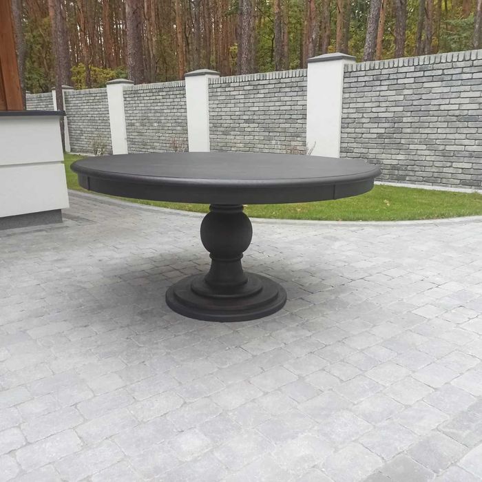 Okrągły stół dębowy model Senator lity dąb