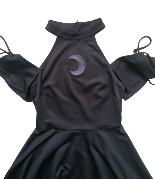 Sukienka goth witch punk rave dollskill moon killstar