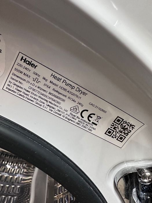 Suszarka Haier Pompa Ciepła HD90-A3Q979U1 9kg 59,5cm GW